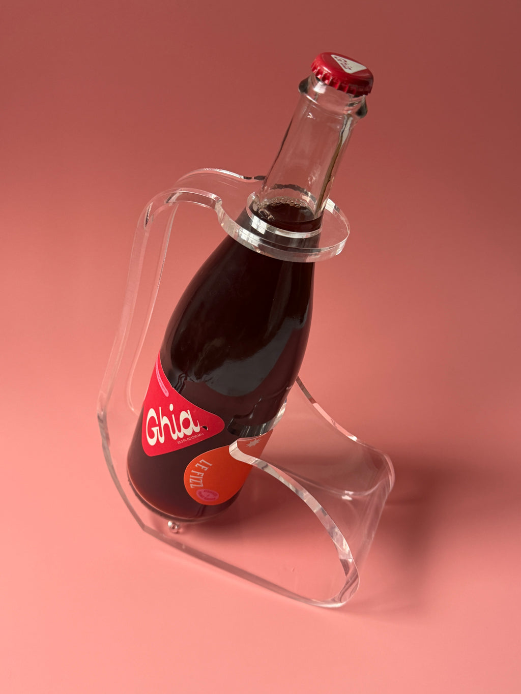 .013 Vintage Acrylic Bottle Holder