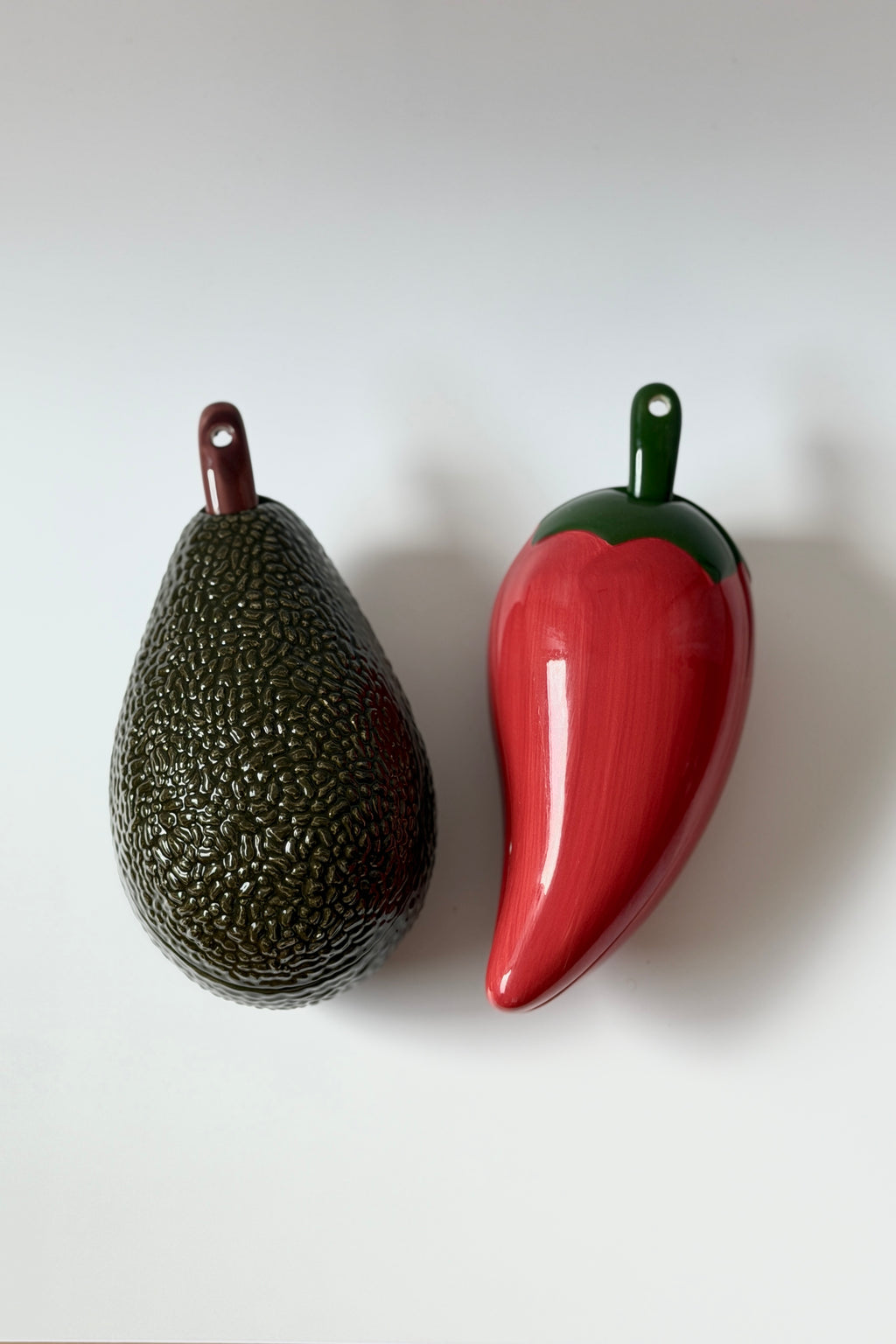 .016 Vintage Ceramic Avocado + Pepper Serving bowls